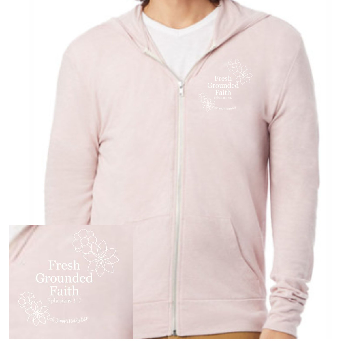 Hoodie Fresh Grounded Faith Blush